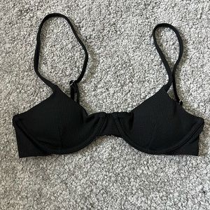 black bikini top